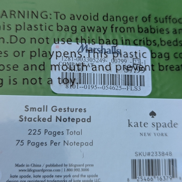 Kate Spade Notepad Set - Picture 4 of 4